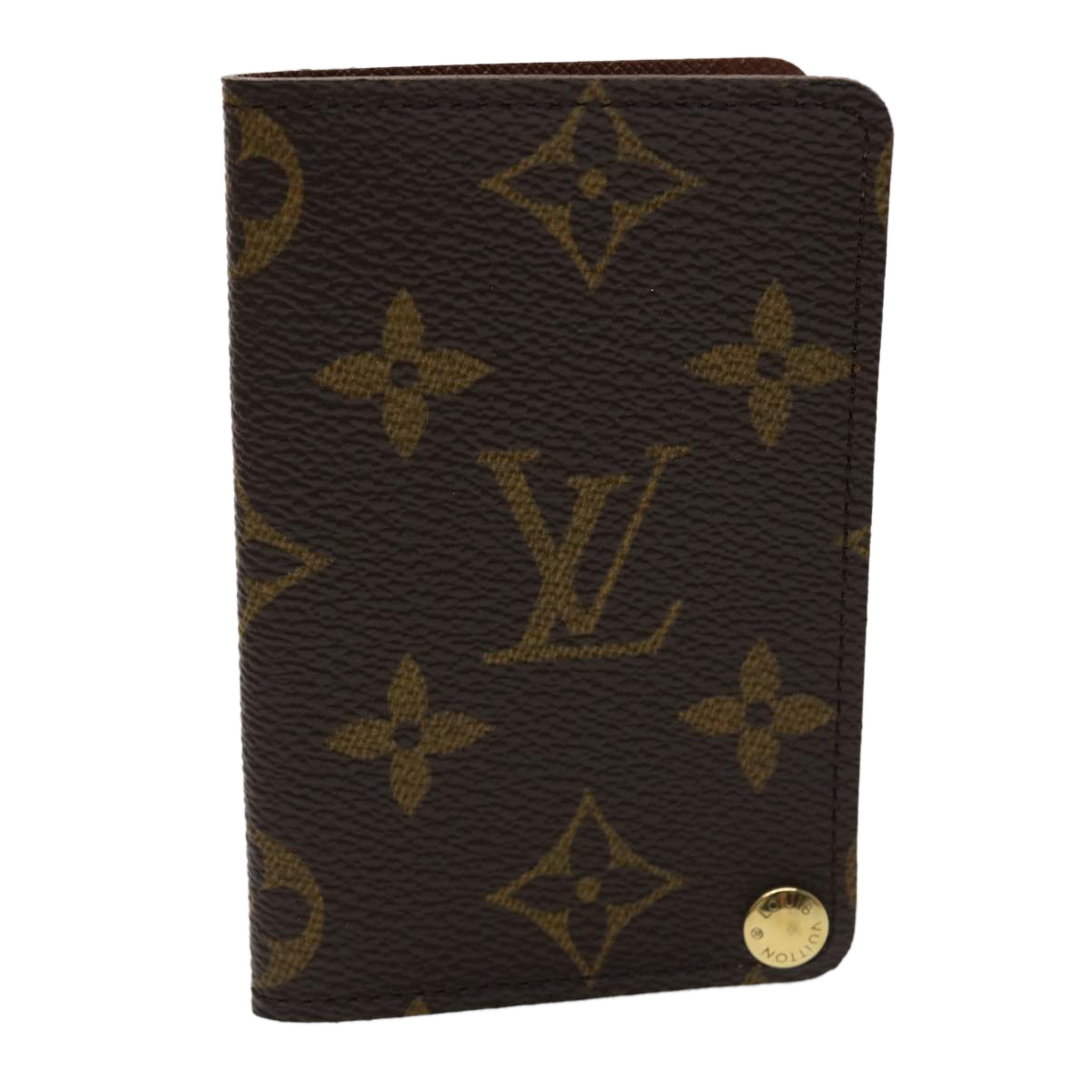 Louis Vuitton Monogram Porte Cartes Credit Pression Card Case M60937 Auth 46565